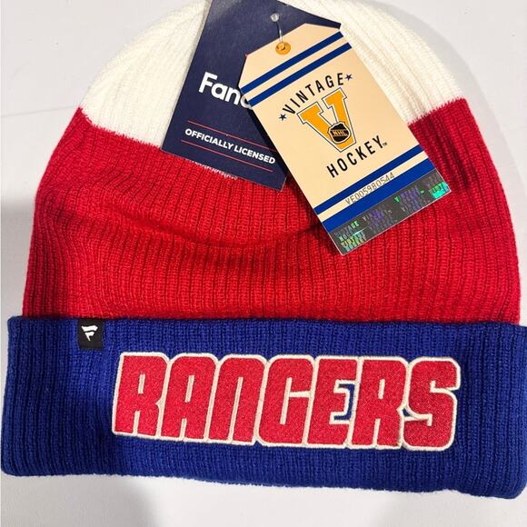 Fanatics Other - New York Rangers Beanie - Red, Blue, White